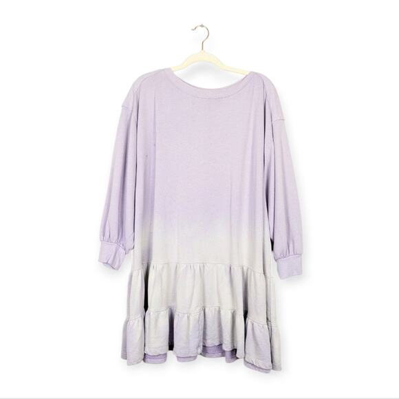 We The Free Dresses & Skirts - We The Free Lavender Sunny Side Oversized Mini Sweatshirt Dress Size M